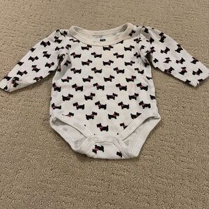 HB long sleeve onesie. Size 0-3 months.